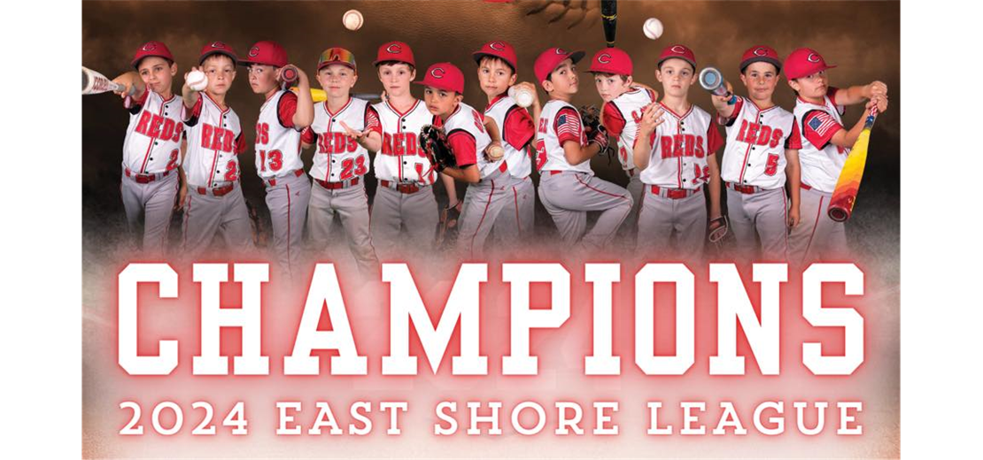 Reds 8u: 2024 East Shore Champions!